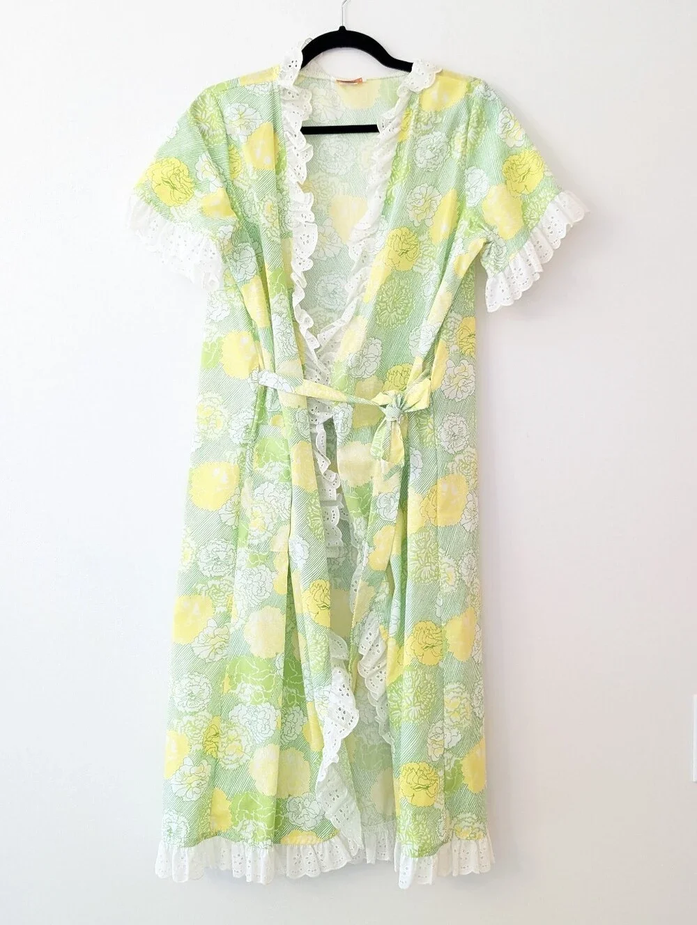 Lilly Pulitzer Vintage 1960/70's White Label Robe with Eyelet lace detail - Picture 2 of 6